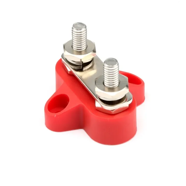 Dual Power Post Insulated Terminal Stud Distribution Block